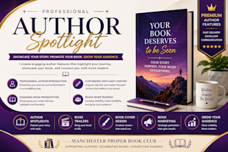 feature your book with an exclusive author spotlight and book showcase