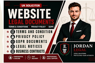 uk solicitor for website terms and  conditions,privacy policy,gdpr,legal notices
