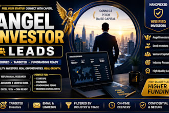 provide verified angel investor leads for startups and fundraising outreach