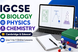 provide igcse biology, physics and chemistry tutoring