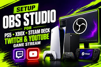 setup obs studio for ps5 xbox steam deck twitch youtube and gta for your game