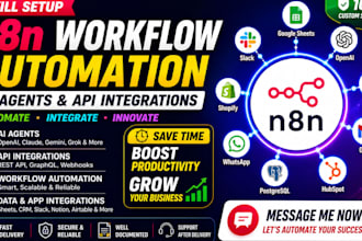 setup n8n workflow automation, n8n ai agent and API integrations