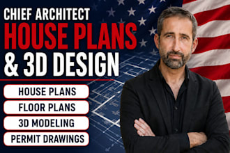 design chief architect house plan, floor plan, 3d models and permit drawing