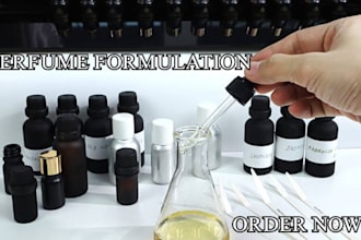 develop niche perfume formula for commercial production