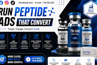 run peptide ads that convert on facebook ads ig tiktok ads peptide marketing