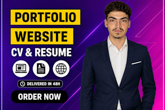 create a personal portfolio website in 24 hours