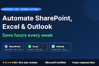 automate sharepoint, excel and outlook using power automate
