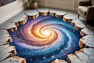 3d floor illusion and pavement mural concepts for brand activations