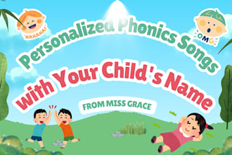 create a personalized phonics learning song with your childs name