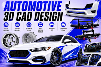 design custom widebodykit car design bumper vehicle exterior car for 3d printing