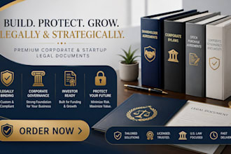 create complete startup corporate governance documents
