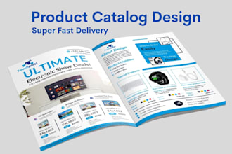 design promotional product catalog, line sheet, luxury real estate brochure