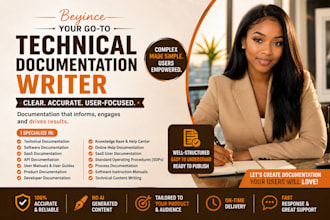 technical writing tech software documentation user manual user guide API docs