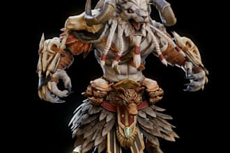 create 3d game ready characters and props