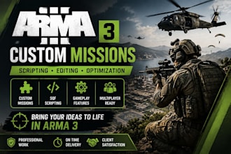 create a custom arma 3 mission with scripting