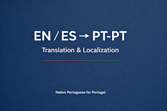 translate english or spanish to native portuguese portugal