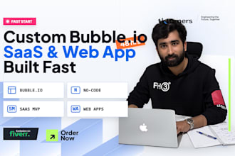 build bubble io saas mvp and scalable web app