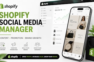 promote your shopify store with social media marketing and content creation