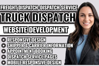truck dispatch website, trucking company website, freight dispatch website