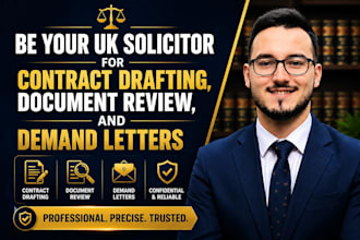 be your uk solicitor for contract drafting, document review, and demand letters