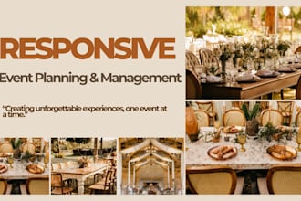 design party rental website, event booking and management website