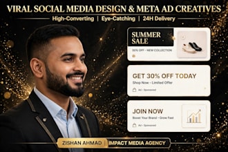 design high converting meta ad creatives for fb and insta ads