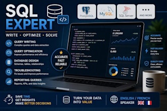 write and optimize sql queries