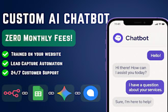 build a custom ai chatbot trained on your website data