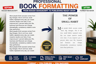 format your book for kindle paperback epub and amazon kdp upload