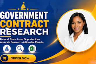research US federal, state and local government contract opportunities