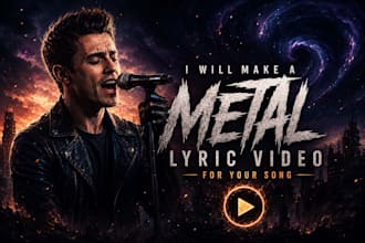 make a metal lyric video for your song