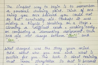 write neat and aesthetic handwritten notes for students