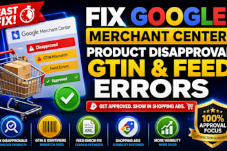 fix google merchant center product disapproval gtin feed errors shopping ads