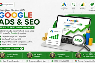 set up high converting google ads campaigns and full website seo