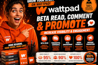 read comment beta read and promote your wattpad novel organically
