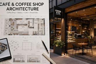design cafe floor plans with modern coffee shop architecture layouts