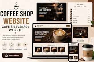 design wix coffee shop website cafe website be erage menu website