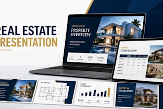 design real estate listing presentation property pitch deck and sales proposal