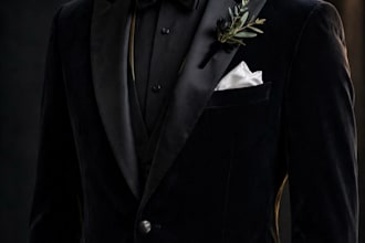 create 3 premium fashion suit images for your clothing brand