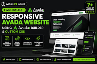 build a responsive avada website using ravada builde and custom CSS