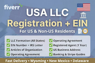 register US llc with ein number llc formation for non US residents