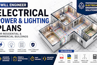 engineer electrical power and lighting plans for your buildings