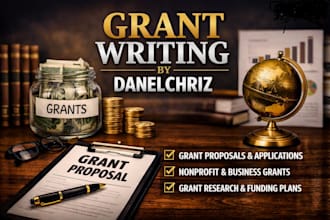 write professional grant proposal and funding application