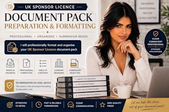 professionally format and organise your UK sponsor licence document pack