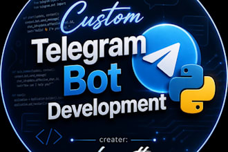 develop a custom telegram bot in python
