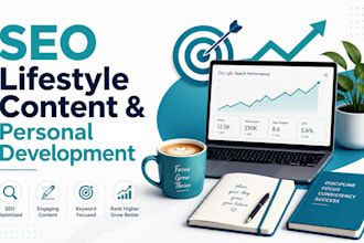 write SEO blog posts for lifestyle and personal development brands