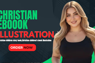 christian children story book illustration, write christian children story book