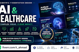 design scientific presentation for ai and healthcare