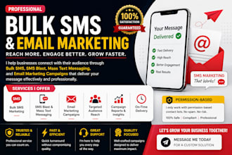 send bulk SMS marketing SMS blast mass text message and email campaign