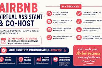airbnb virtual assistant airbnb co host  property management airbnb listing host